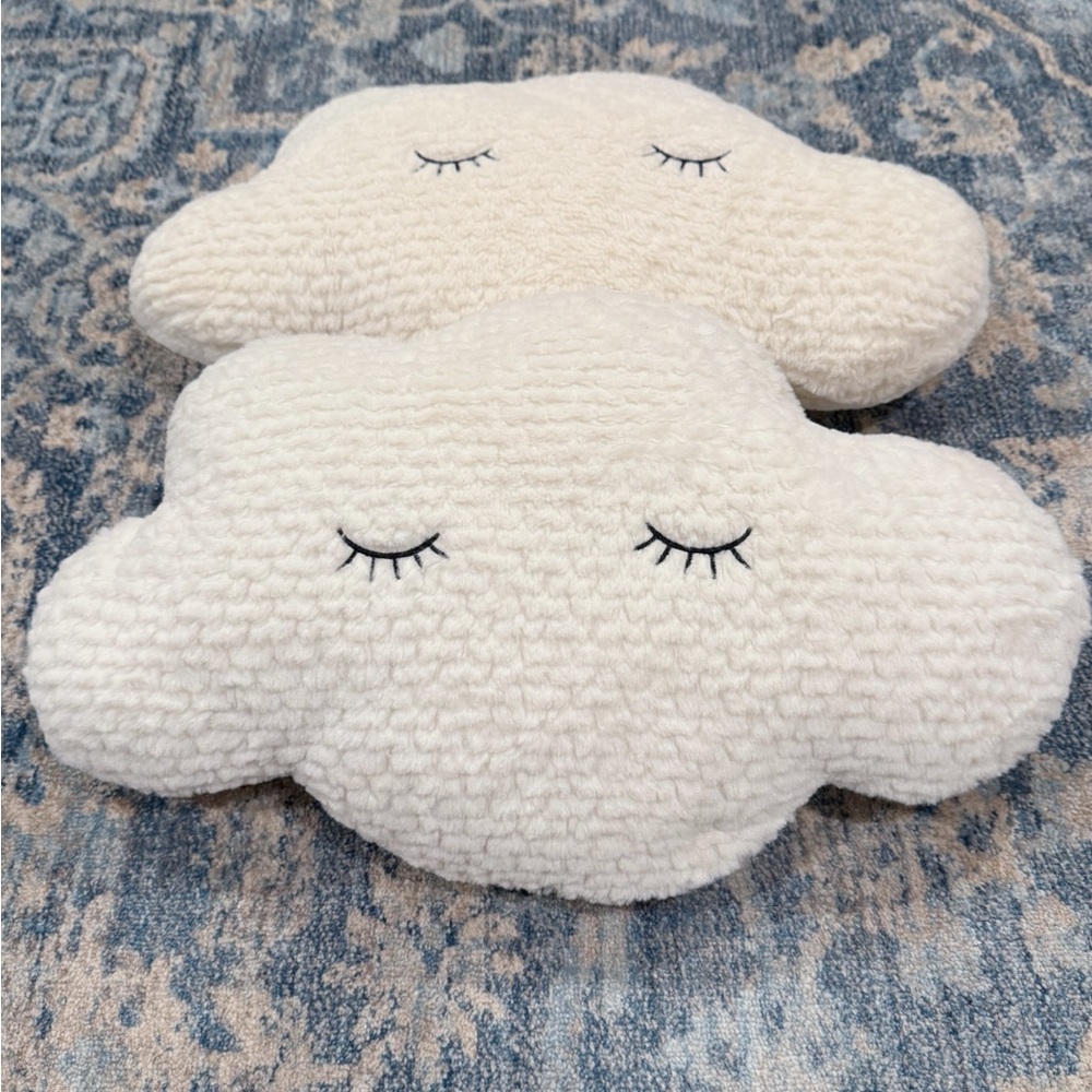 Cloud throw pillows